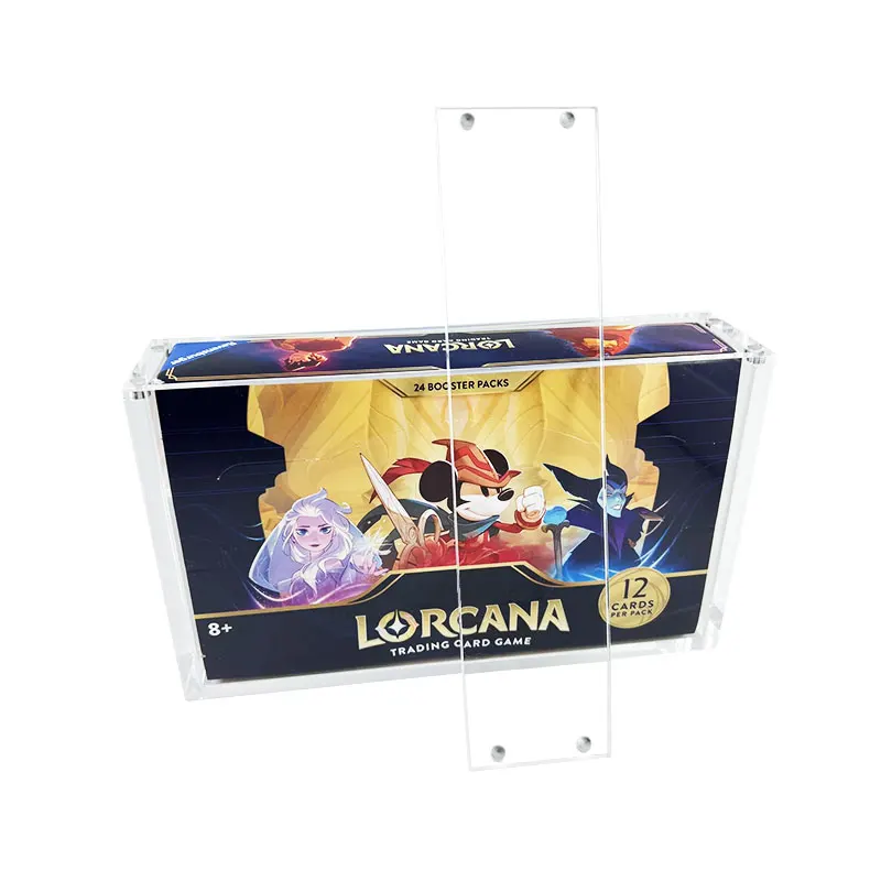 Premium Acrylic Case UV Protector with Magnetic Top for Lorcana Booster Box