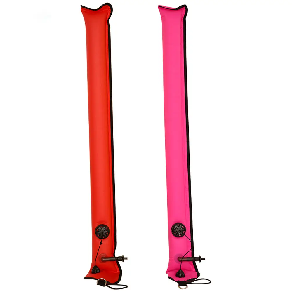 Dive Accessory Surface Marker Buoy, Inflatable Diving SMB Surface Signal Marker Buoy With Reflective Strip & Dive Flag ForDiving