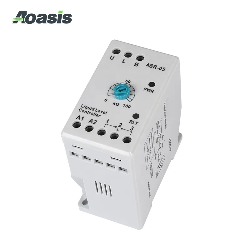 ASR-05 liquid water level control relay for controlling the discharge of tanks and wells motor protection relay
