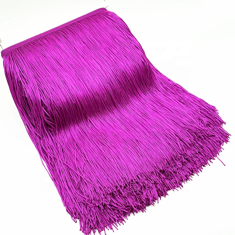 Wholesale 30cm Wide Lace tassel fringe trim Tassel Fringes Trimming fabric For DIY Latin Dress Stage Clothes Accessories