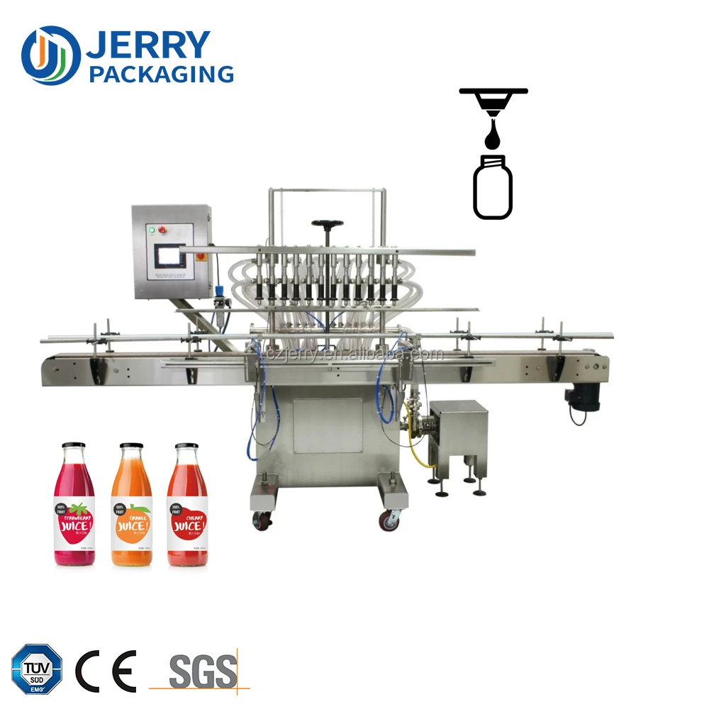 Automatic Linear Overflow Filler Red Spirits Wine whiskey Vodka Liquor Drinks Liquid Glass Bottle Filling Capping Line Machine