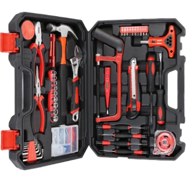 High Quality 43-Piece Combination Hand Tool Kit for Electricians & Carpenters Includes Bits & Hex Keys Customizable OEM Support