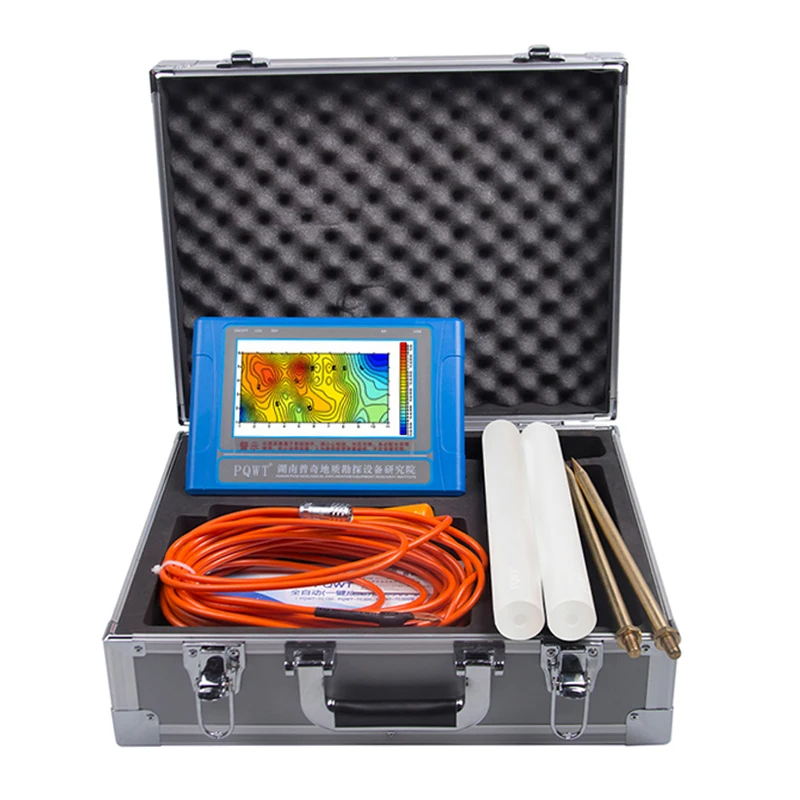 PQWT-TC500 Terrameter Resistivity Meter Auto Mapping 500m Underground Water Detector Groundwater