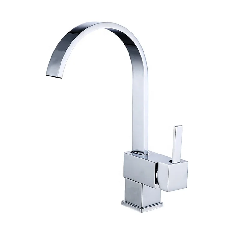 Factory direct brass goose neck kitchen sink water tap