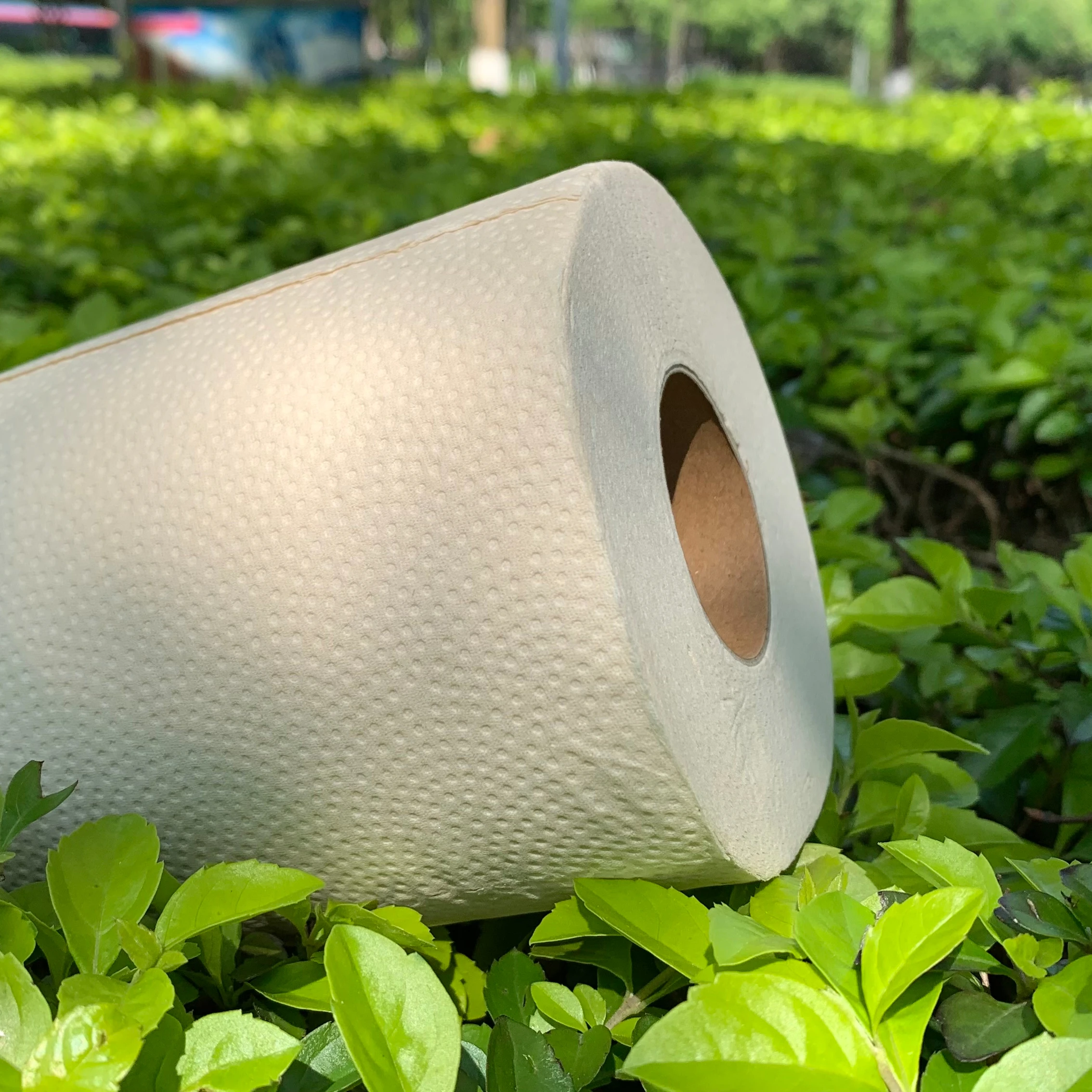 Неотбеленная бамбуковая туалетная бумага с сертификатом