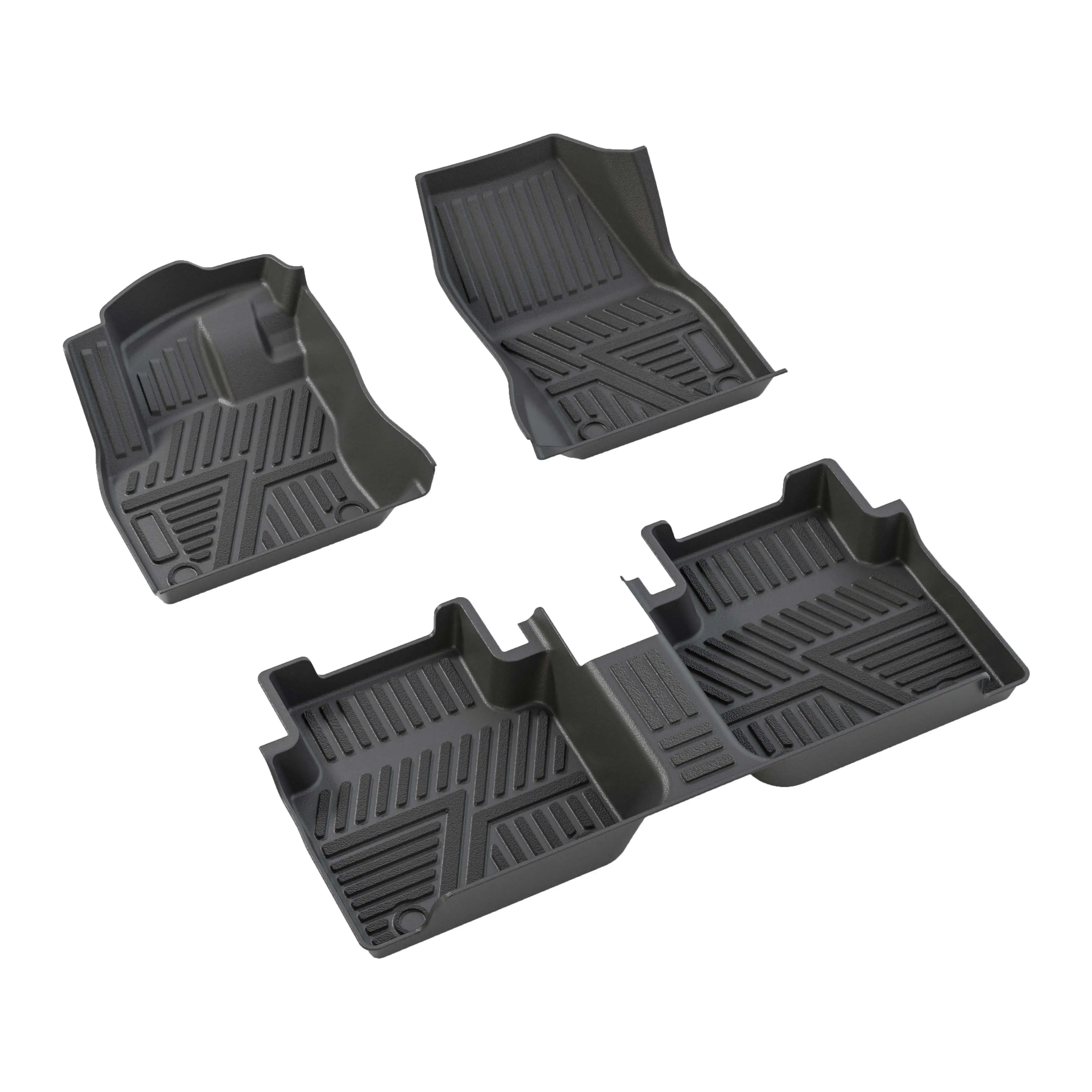 Volkswagen Tiguan L 2023 Easy Cleaning VW Tiguan Weather 3D TPE Car Floor Mats Factory Supply All Mg Rx8 Car Mat Full Set Mat