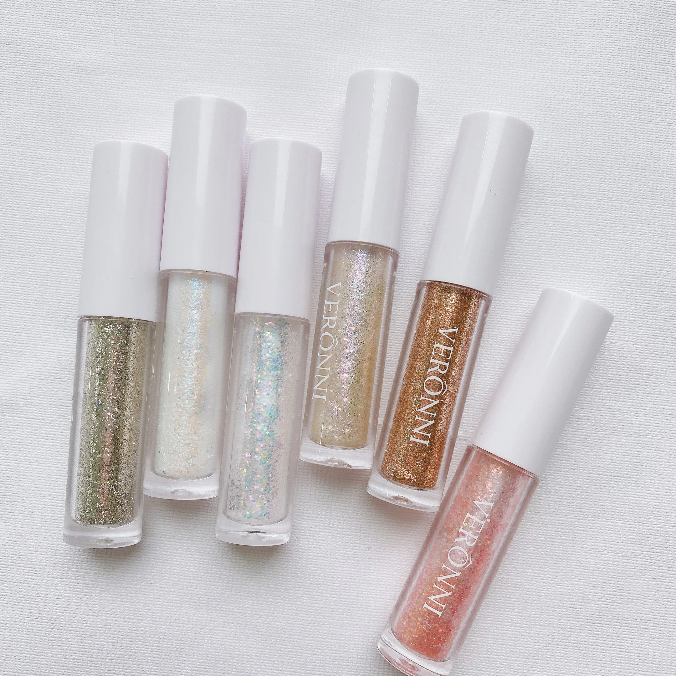 6 Color Glitter Liquid Eyeshadow Liquid Glitter Sequins Shimmer Cosmetic Liquid Eyeshadow