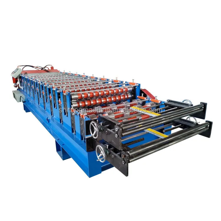 988-1000 corrugated sheet double layer roll forming machine automatic profile grape trellis roll forming machine