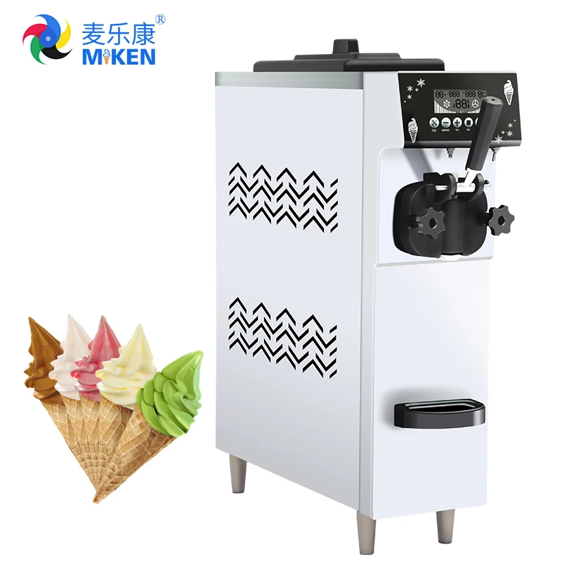 KLS-S12 mini single flavor ice cream machine table model for cold drink shops bars soft ice cream machine