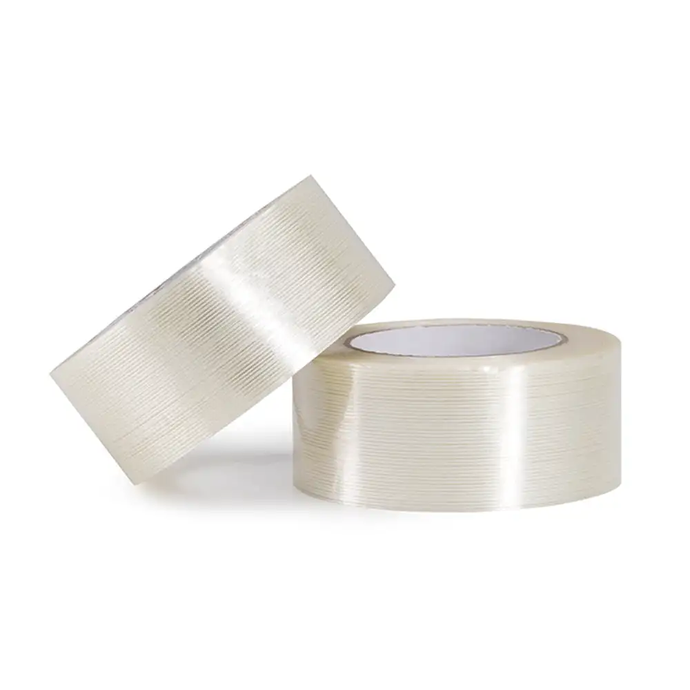 JLT-602D Single Sided Mono Filament Tape No Glue Residue, Industrial Grade Clear Adhesive Tape for Component Fixation