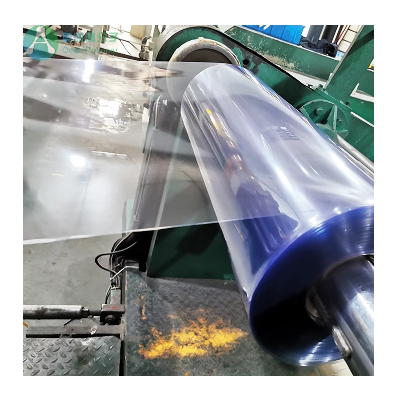 0.2mm/0.5mm/0.8mm/1mm/1.5mm Rigid Thermoforming PVC Plastic Film Roll Clear PVC Transparent Sheet