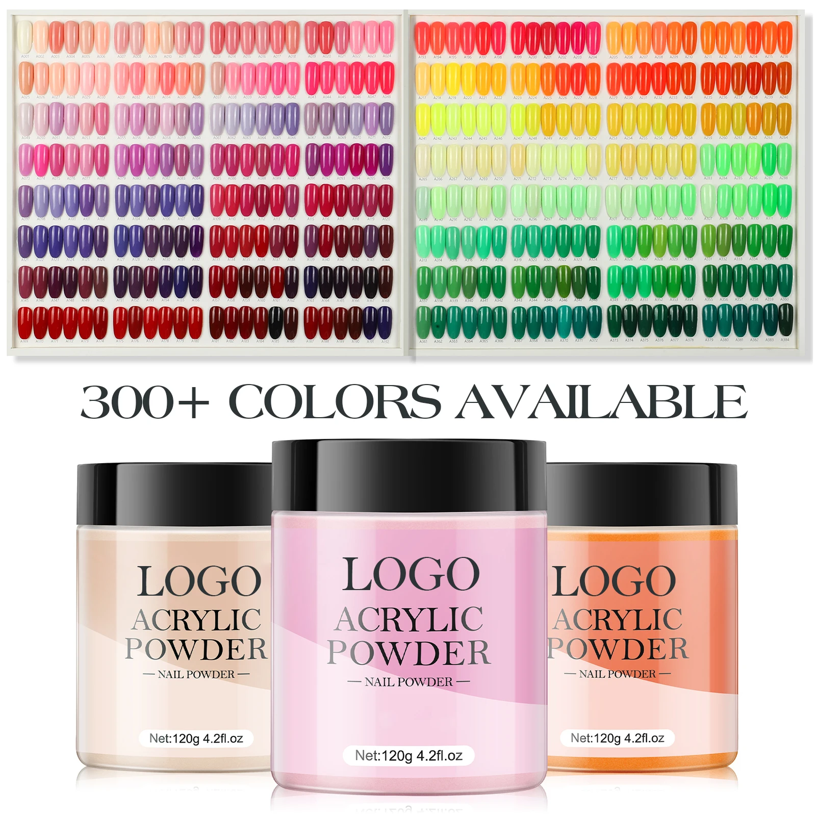 Acrylic Nail Powder Wholesale Custom Logo Factory Price Non-toxic Acrylic False Nail Powders for Nail Extension French OEM