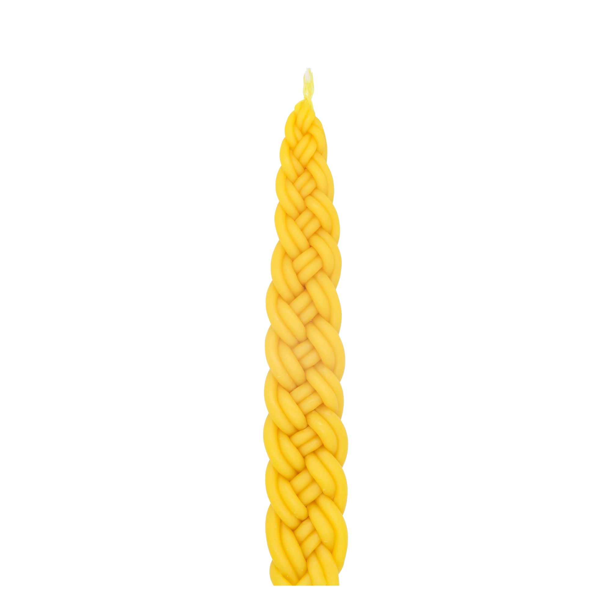 KLS fancy Good Quality Factory Yellow new product arrival Chanukah natural multi-color braid jewish beeswax havdalah candles