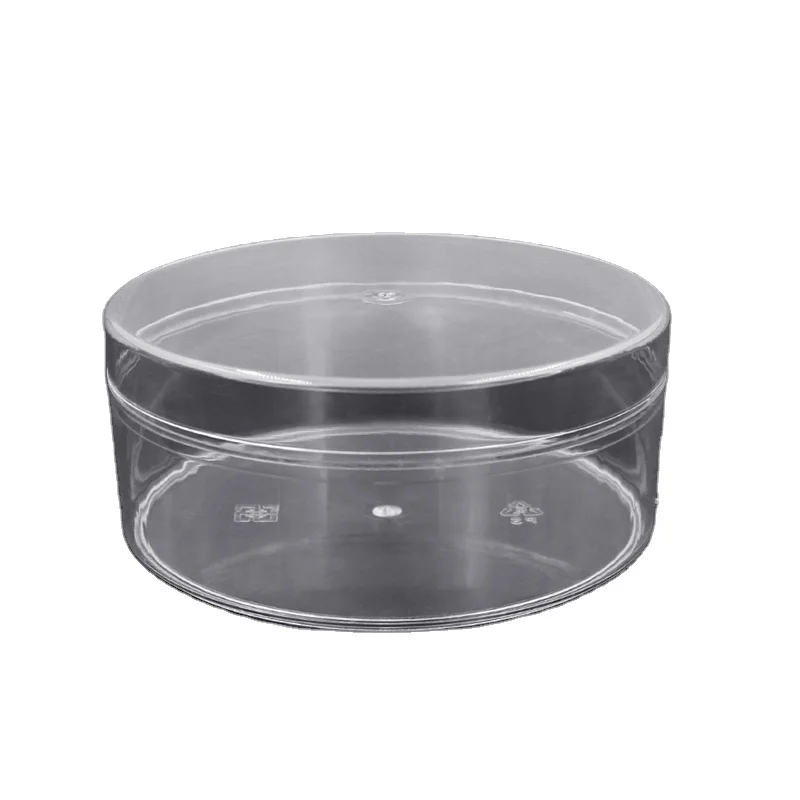 800ml 28oz Wholesale plastic Food storage Transparent round PS Pastry box for Baked Goods packaging with lid