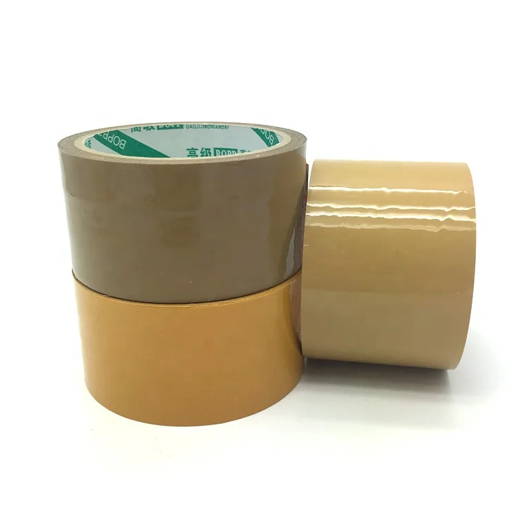 free sample waterproof bopp self adhesive beige box sealing tape