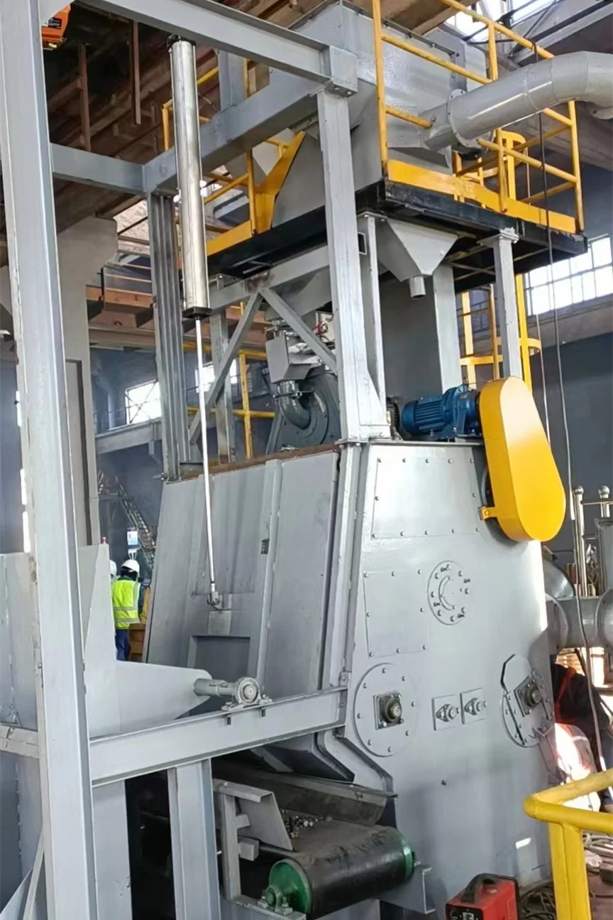 crawler shot blasting machine /rubber crawler shot blast machine rubber track shot blast machine