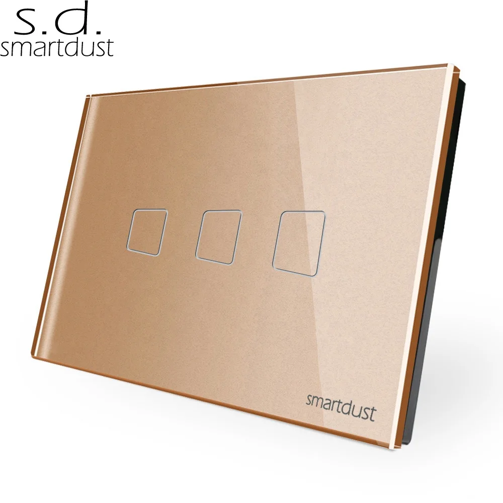 Настенный диммер Smartdust, американский стандарт, Alexa, Wi-Fi, сенсорный переключатель, водонепроницаемый, 110 В, 220 В, светорегулятор