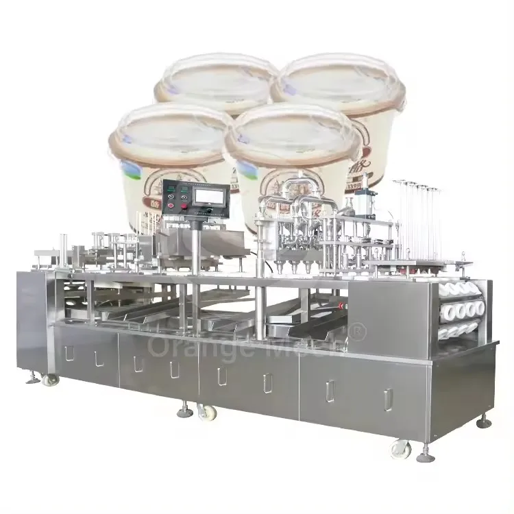 automatic industrial linear soft calippo tube cone cup ice cream filling machine ice cream cone packaging machine for sale