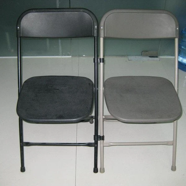 Outdoor Cheap 3 Color Metal Water Proof Rustproof Steel Structure PP Seat Event Plastic Folding Chair
