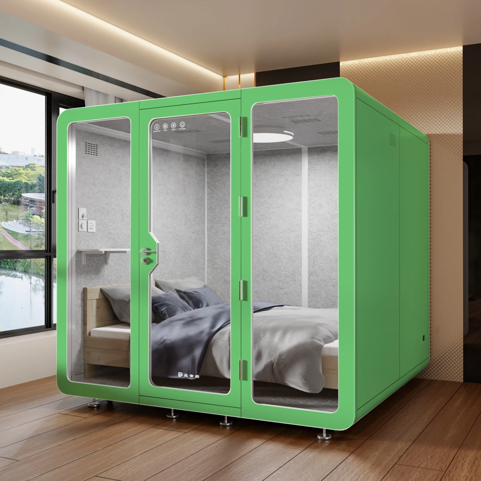 Assembled Mobile Portable Conference Room Studio Silent Private Office Cubicle Shed Soundproof 100% Soundproof Booth