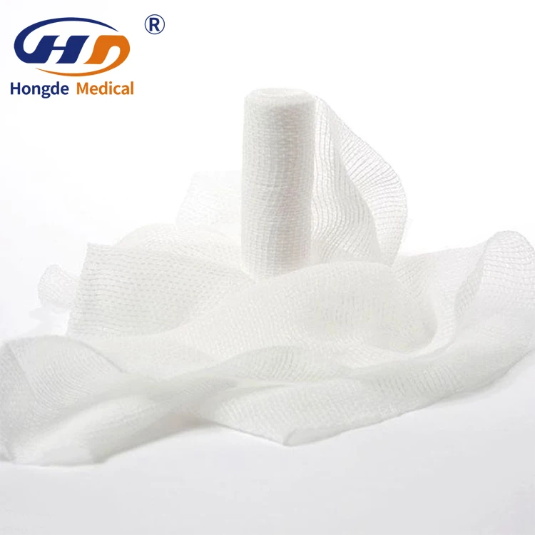 Medical Disposable custom hospital medical selvage gauze bandage porous gauze bandage
