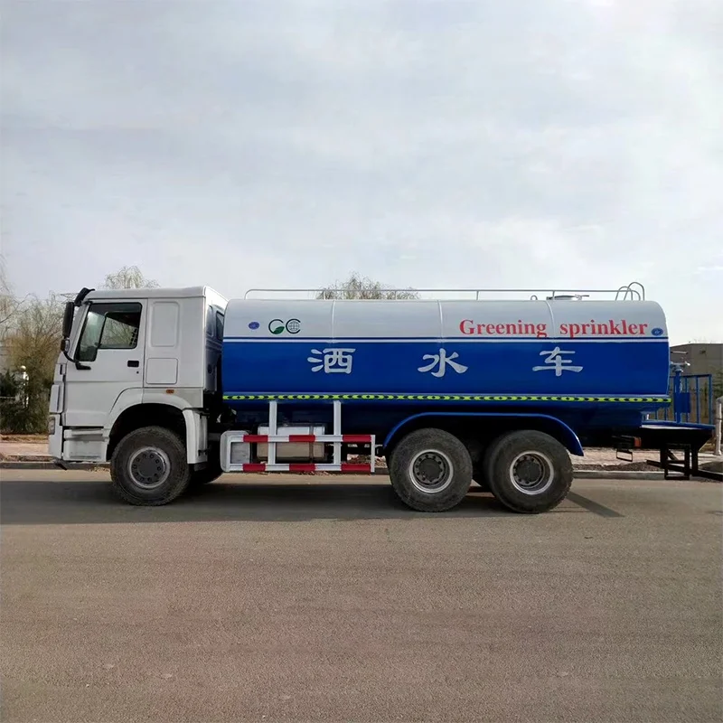 Used 6X4 Sinotruk HOWO 20000 Liters Sprinkling Water Tank Trucks
