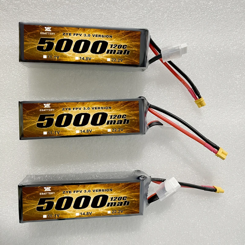 7.4V 11.1V 550mah 1100mah 6000mah Rechargeable Lithium Battery 2S 3S 4S 6S 7S Lipo Battery for FPV RC Car