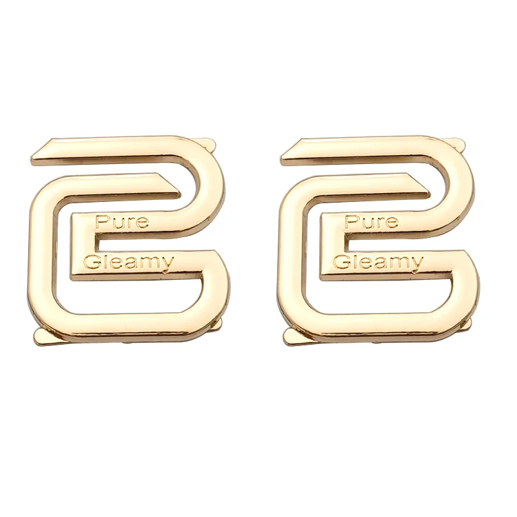 2021 fashion design bags engraved brand logo metal label and tags custom metal name plates with backs for handbags luggage
