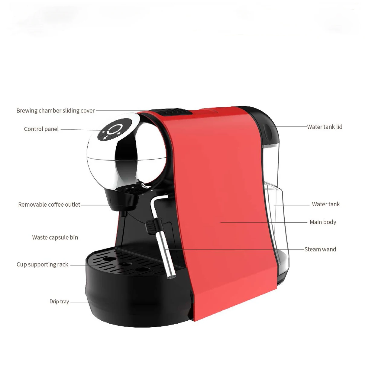 Профессиональная машина для приготовления капсул кофе эспрессо в Китае для дома