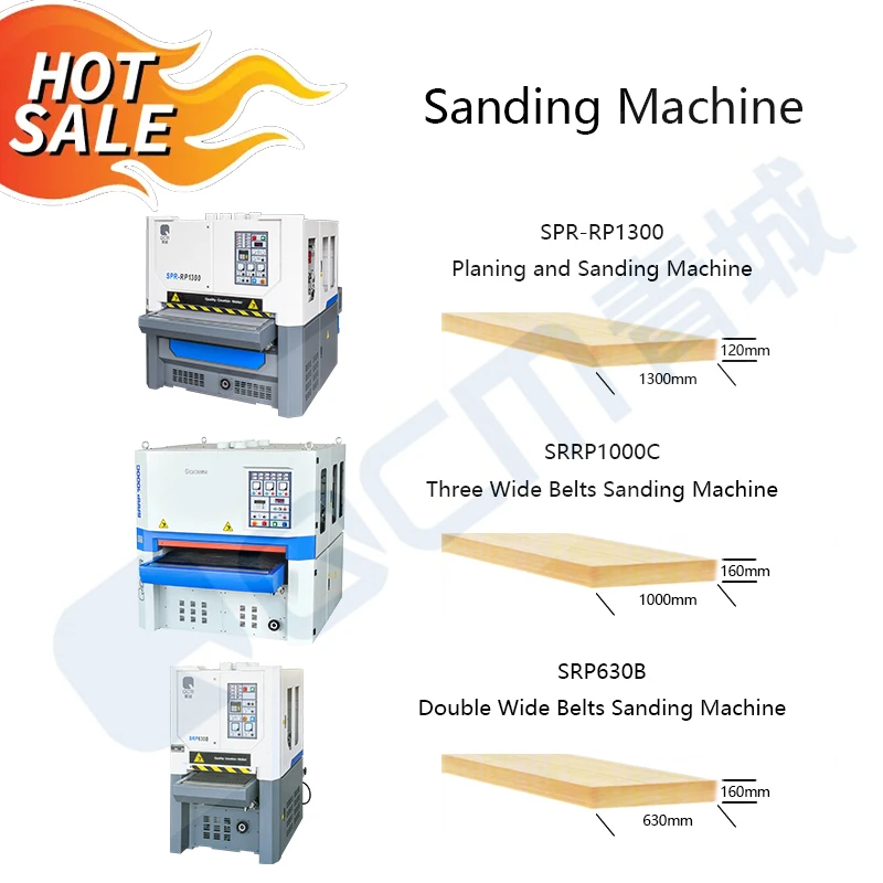 QCM SRP630B Wide Belt Sanding Machine Wood Sander Wood Polishing Machine For Woodworking Industry