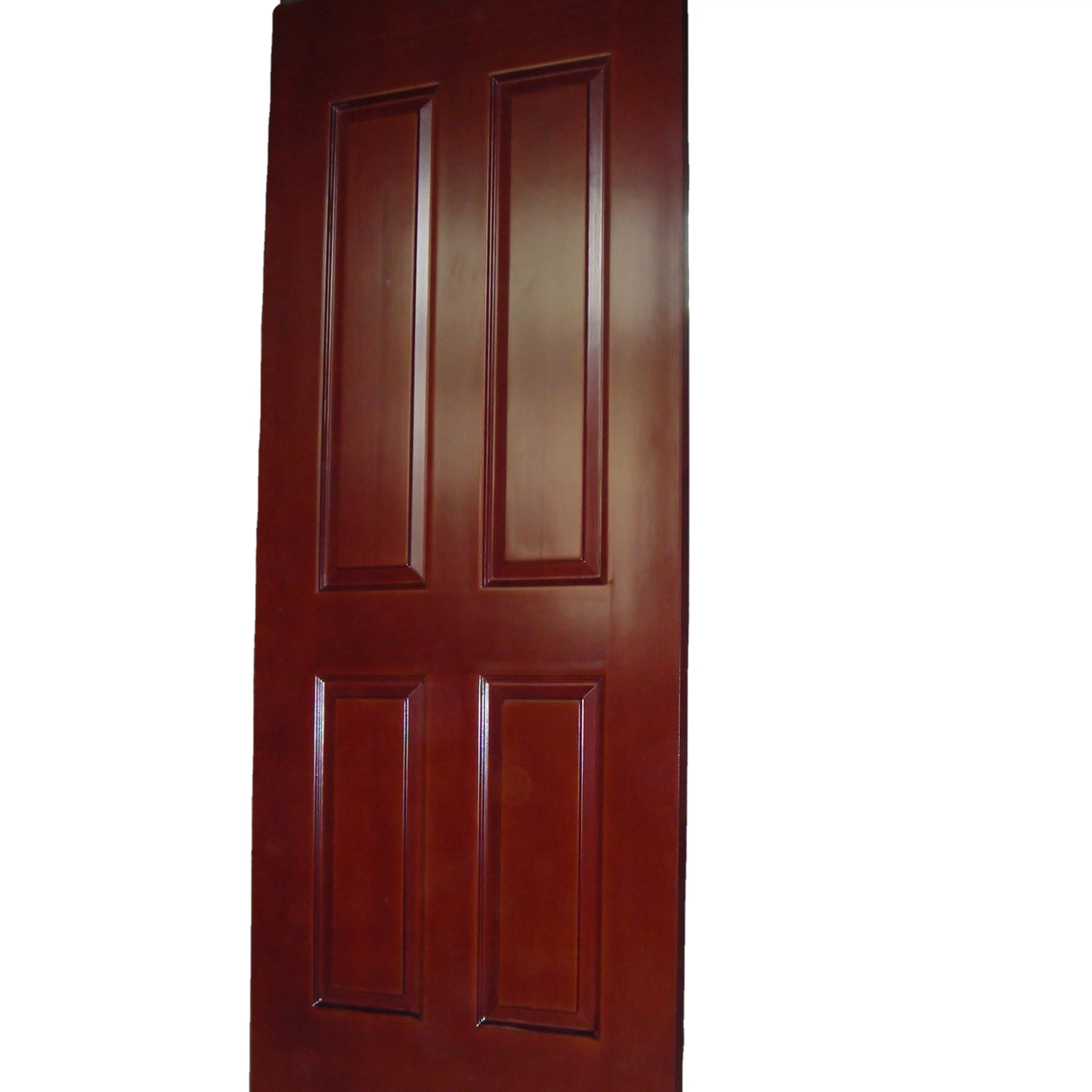 Внутренняя дверь HDF белая грунтовая деревянная качель