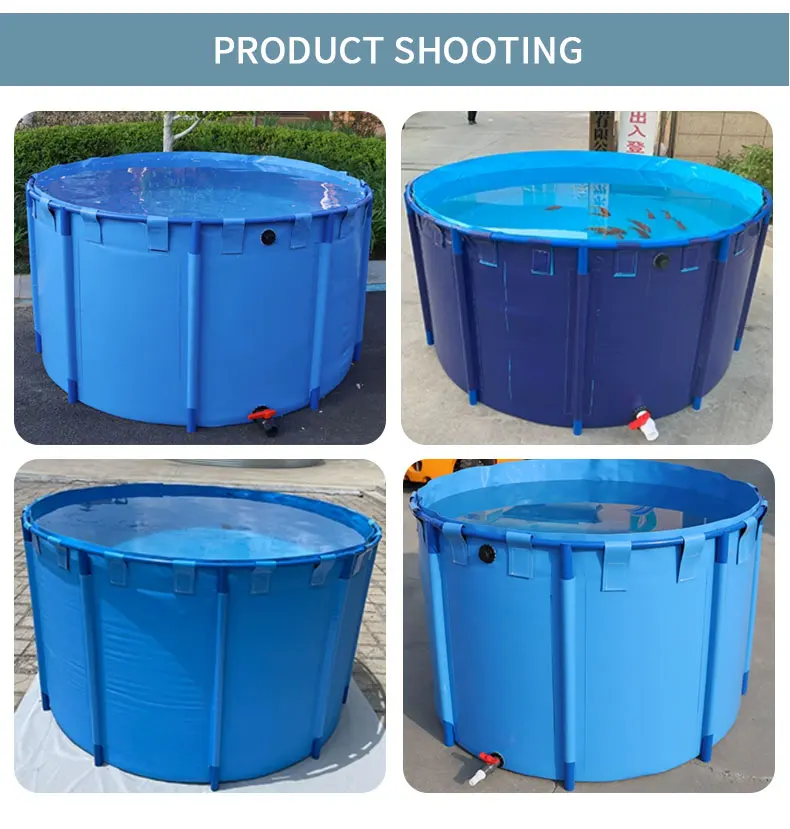Custom Plastic Pvc Tarpaulin Fish Ponds Outdoor Plastic Fish Pond Fish Tank Farming shrimp pond for aquariums and accessories