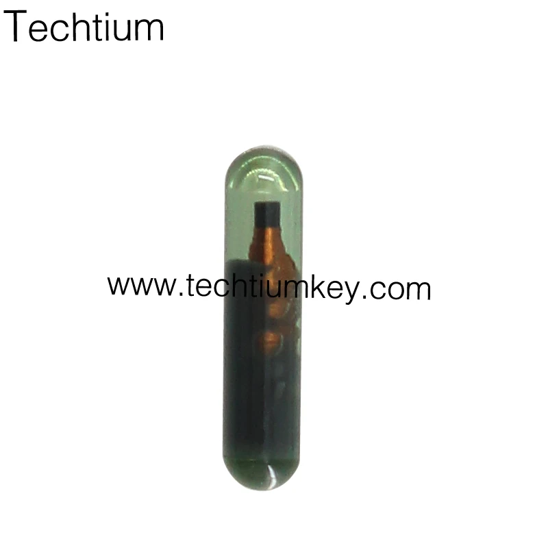 Techtiumkey Original ID4C TP02 Blank Transponder Chip 4C Glass Chip for Toyota