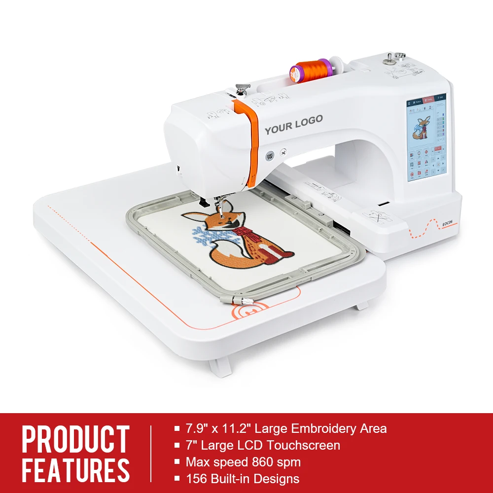 EOC06 OEM Wholesale Hot Sales Factory Lowest Price Smart Household Apparel Embroidery Machines For Home Use