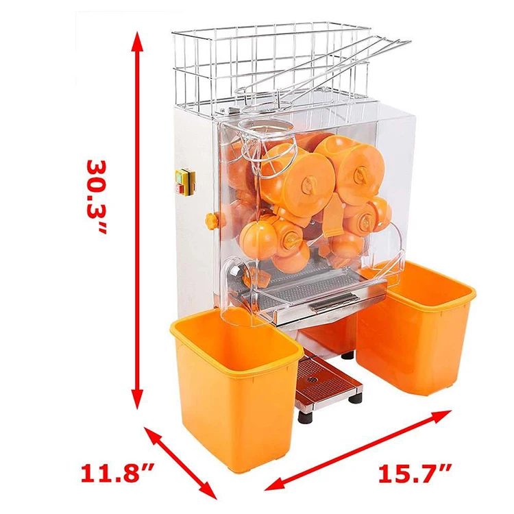 JAHWA Commercial Orange Juicer Stainless steel Automatic juicer Machine Juice Maker Electric Orange Squeezer