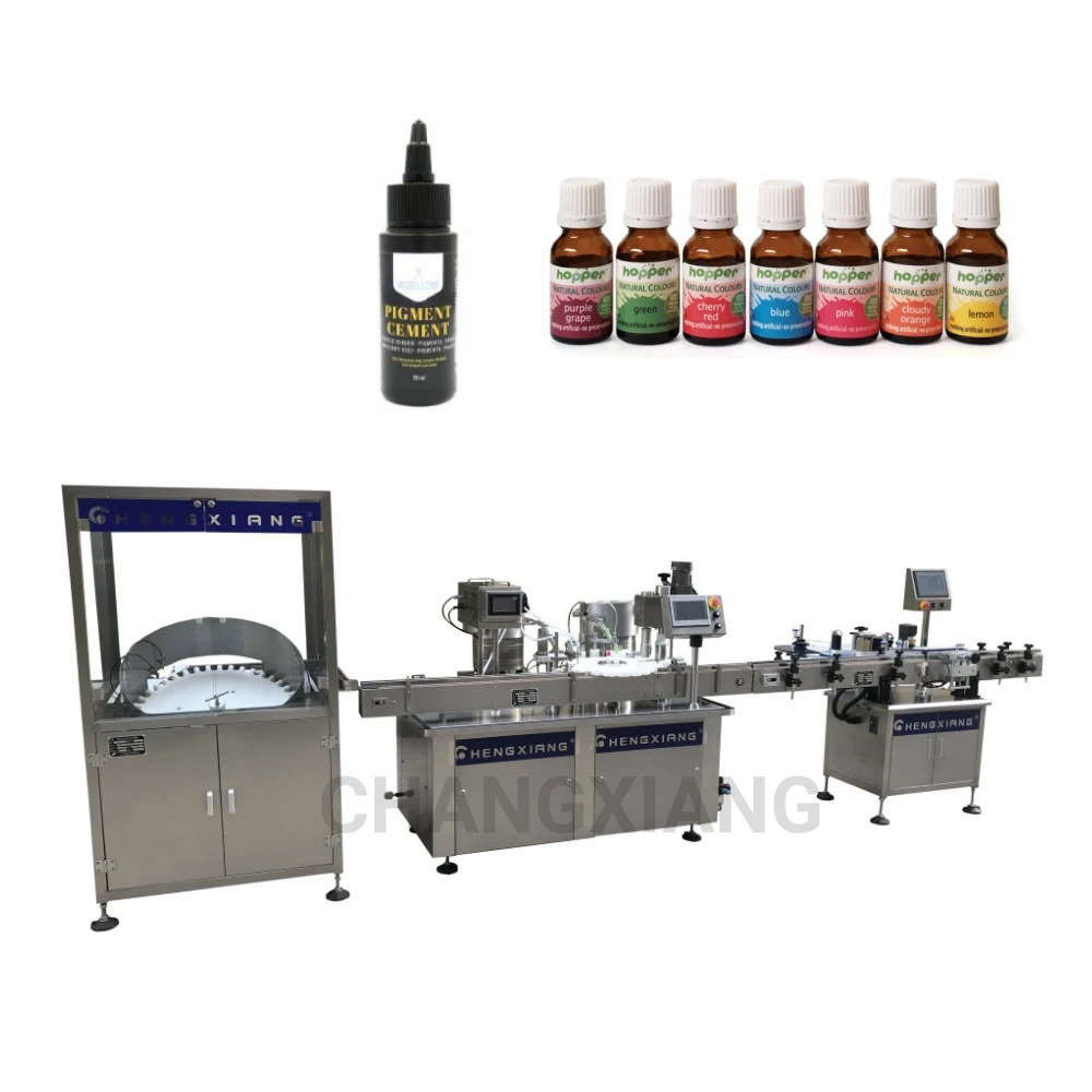 Automatic epoxy cyanoacrylate adhesive bottle tincture bottle filling capping machine