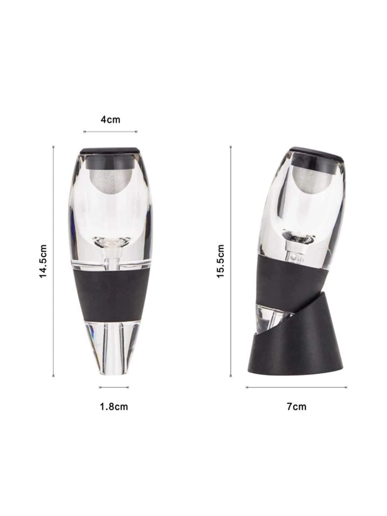 Red Wine Aerator Pourers for Wine Gift Home Use Party Portable Decanter with Base