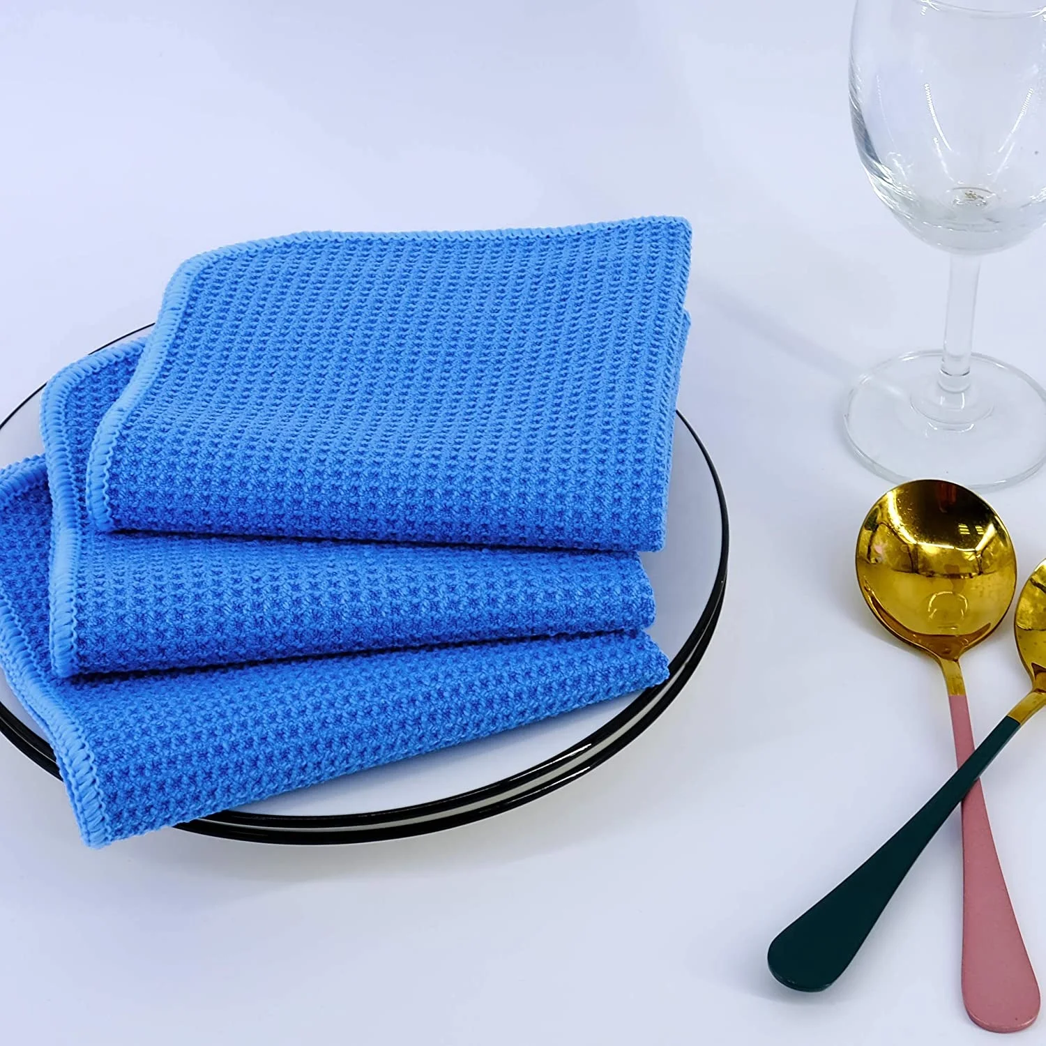 household items for bathroom cleaning equipment parts set waffle microfiber cloth microfiber cleaning cloths car care towel