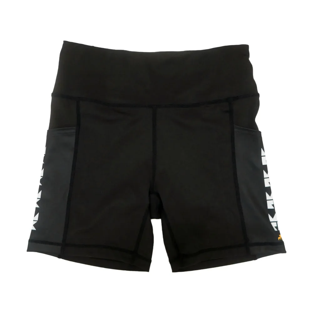 Hot sale slim fit compression shorts 4 way stretch fabric custom logo available 4 inch inseam women tight gym shorts