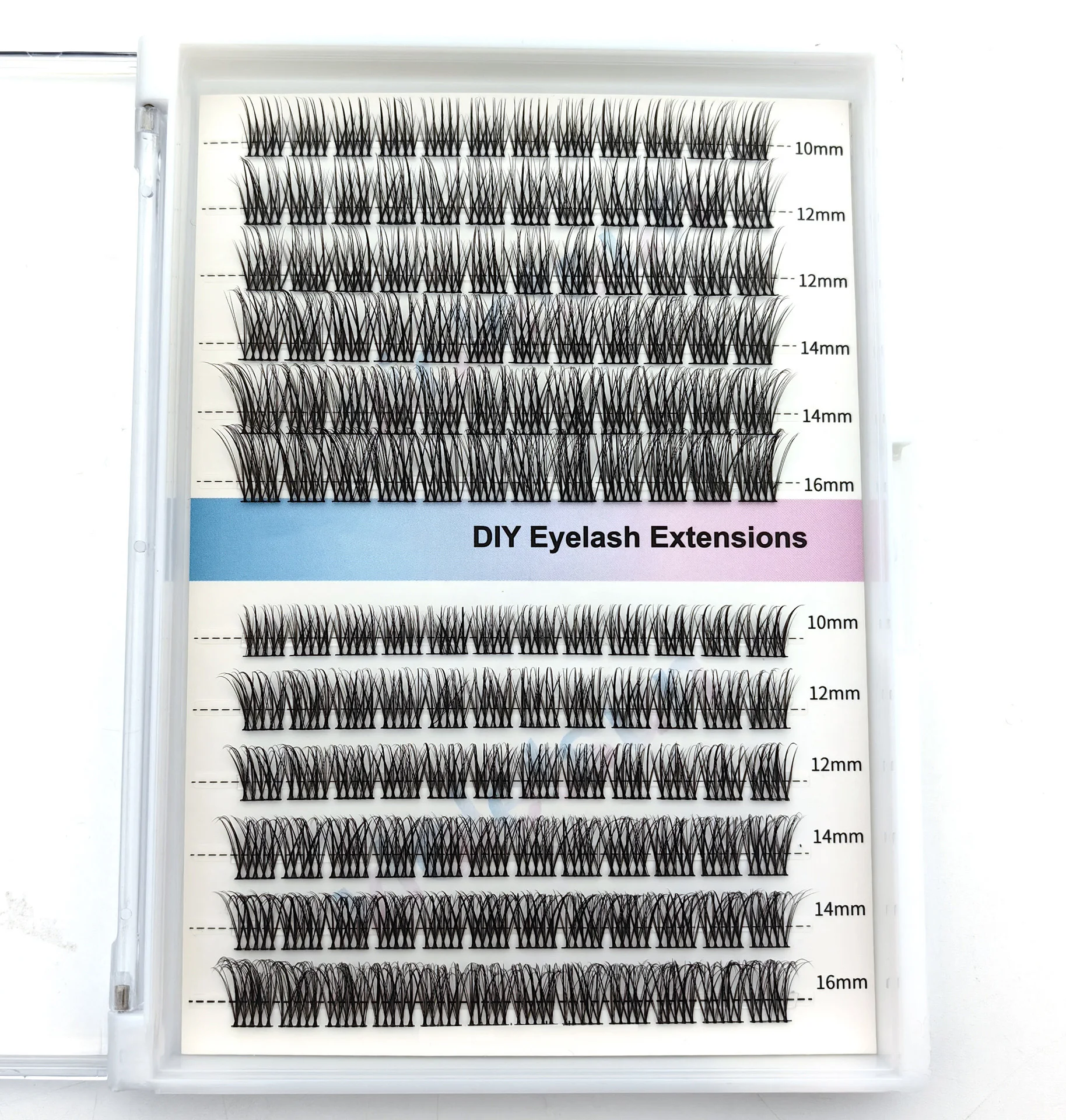Custom Own Brand Products Diy 60D 80D Lash Clusters 10-20Mm 120Pcs Home Diy Cluster Lashes Self Grafting Full Lash Clusters