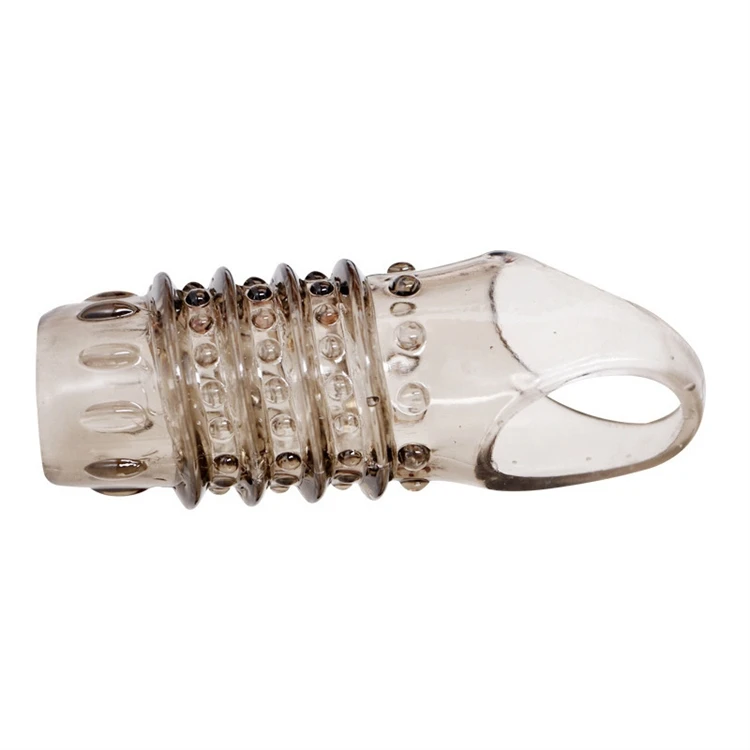 Soft Silicone Condom Sex Toys For Men Penis Enlargement Sleeve Delay Ejaculation Cock Ring Penis Enlargement Sleeve