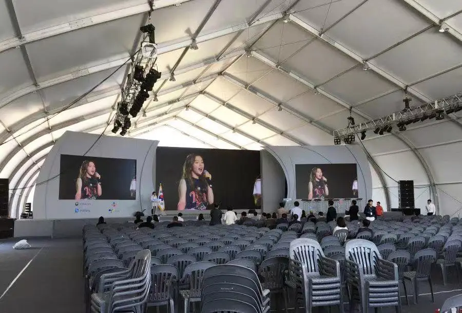 500 People Aluminum Permanent Transparent Glass Marquee Wedding Party Tent