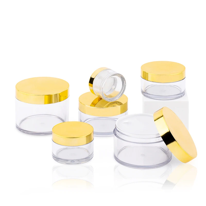 Пластиковая банка для косметического крема с гальванической крышкой широким горлышком 250 мл 8 унций Белый Янтарный черный контейнер домашних животных маска лица банки воска волос