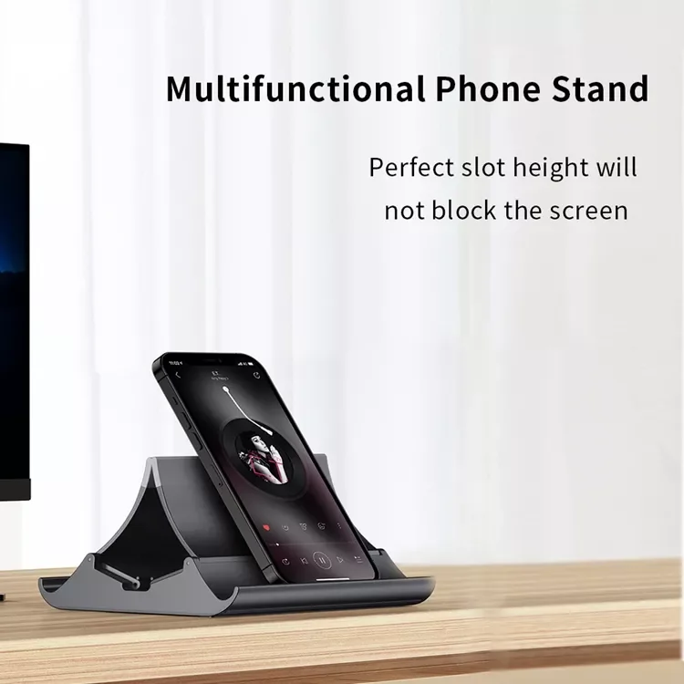 Gravity Locking Vertical Laptop Phone Stand Tablet Holder Adjustable