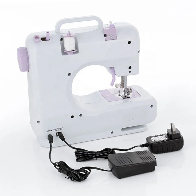 overlock desktop household 12 stitches electric mini sewing machine hand stitch accessories manual knitting uk us eu au plug