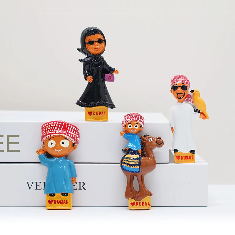 Custom high quality magnet resin fridge magnet for kitchen decoration Dubai souvenir 3d resin fridge magnet