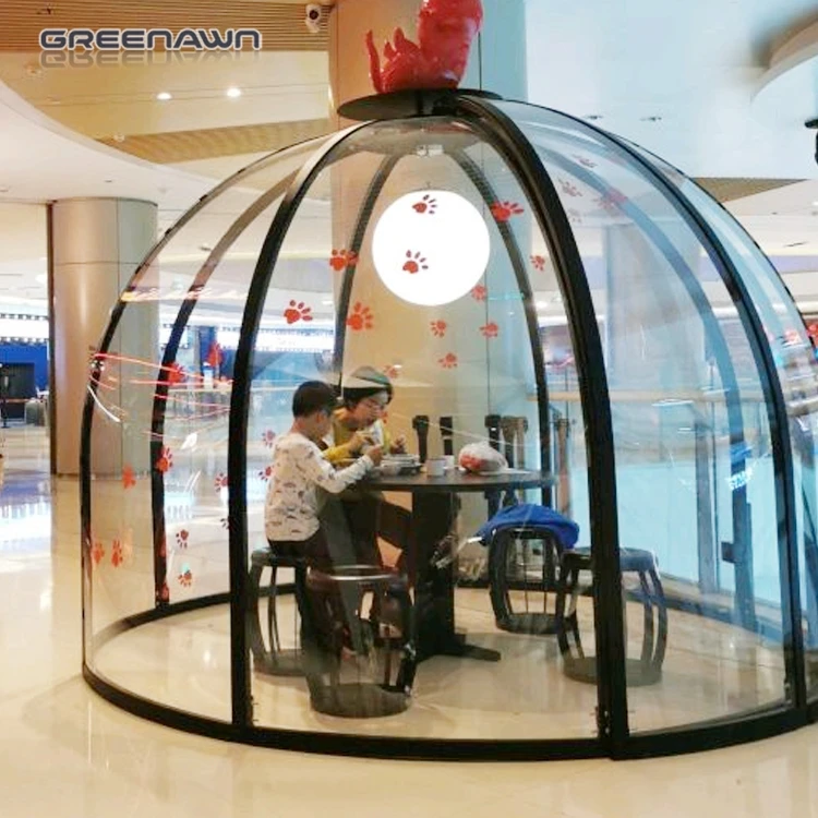 Inflatable Custom Luxury Glamping Tent Durable Outdoor Modern Geodesic Dome Homes Prefabricated House Sunroom Four Season