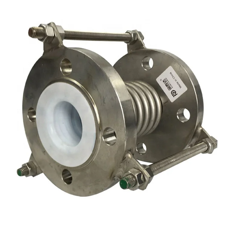 DN80 PN16 carbon steel compensator metallic flanged connection bellow expansion joint