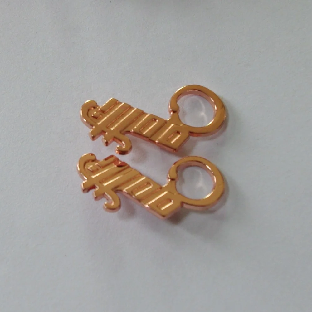 zinc alloy  jeans metal plate label for garment clothes