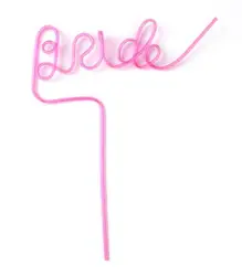 Bachelorette Party PET Bride Straw | Bridal Shower Decorations & Bride to Be Gift KSC054
